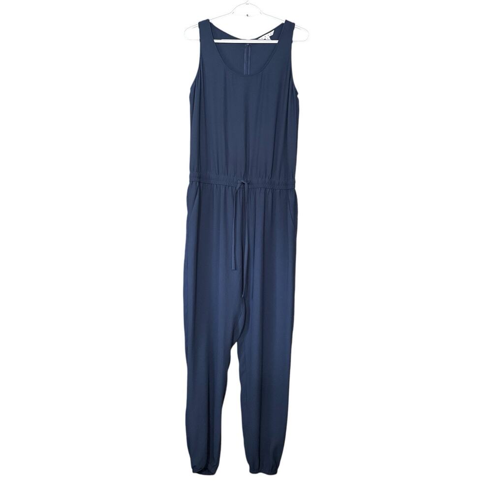 Cabi French Navy Jumpsuit S Minimal Simple Coastal Modern Boardroom - Picture 2 of 7